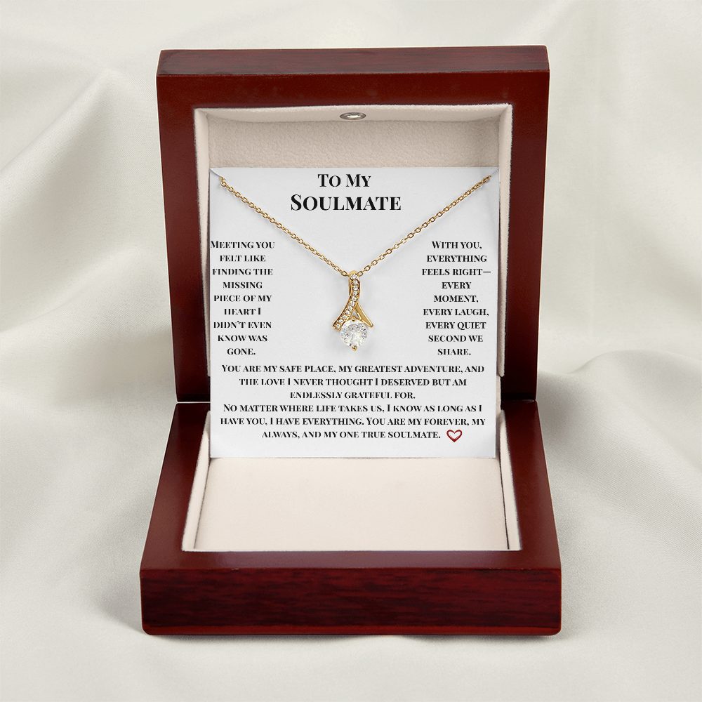 To My Soulmate- Endlessly Grateful Necklace