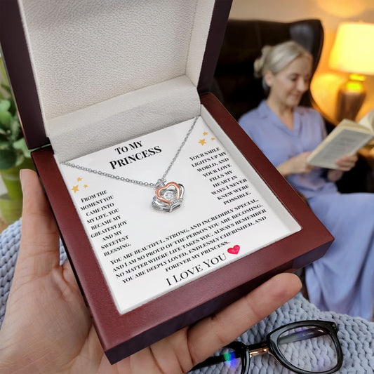 To My Princess- Crown Necklace