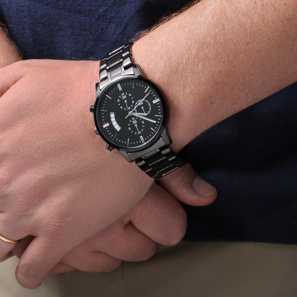 To My Husband - Forever & Always Engraved Watch