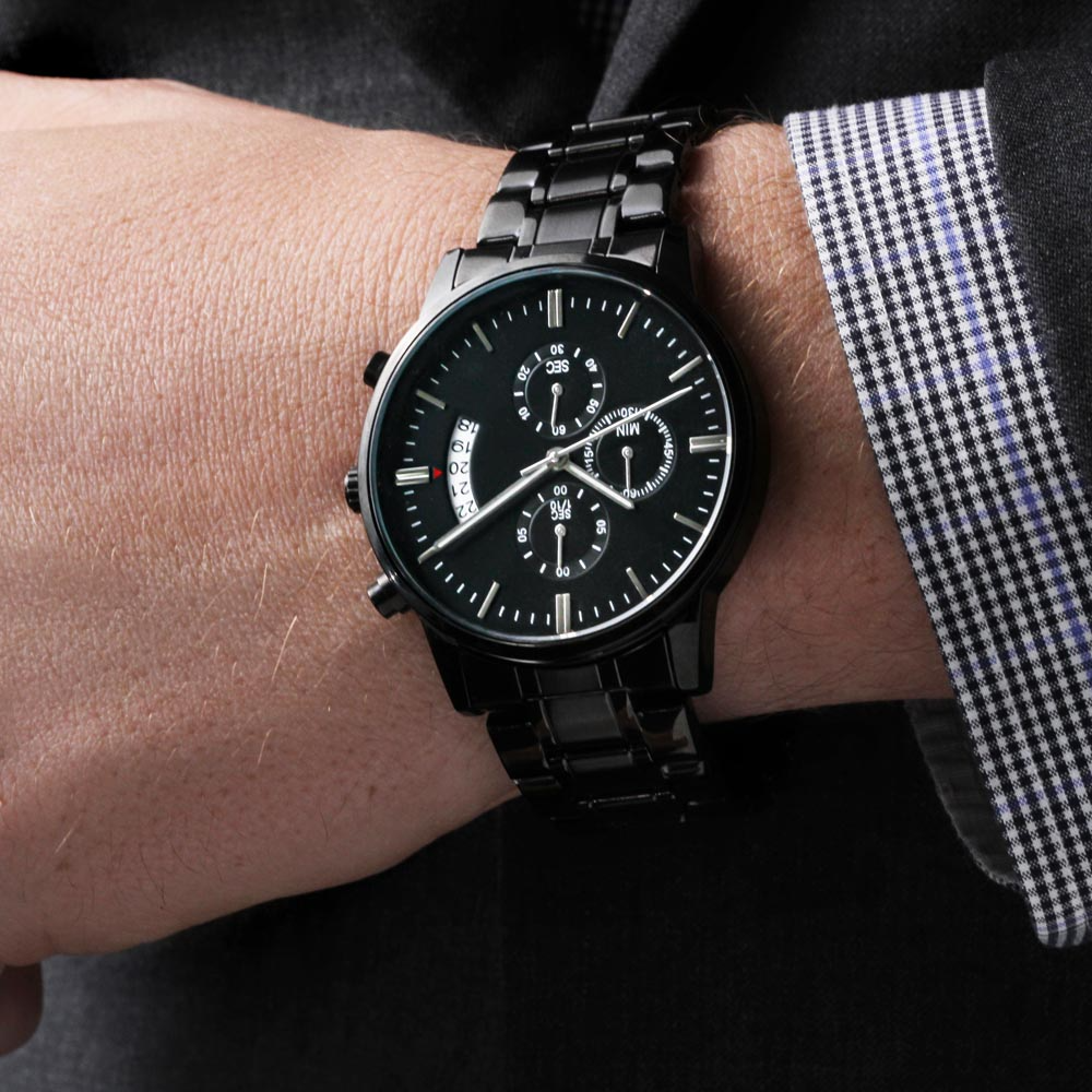 To My Husband - Forever & Always Engraved Watch