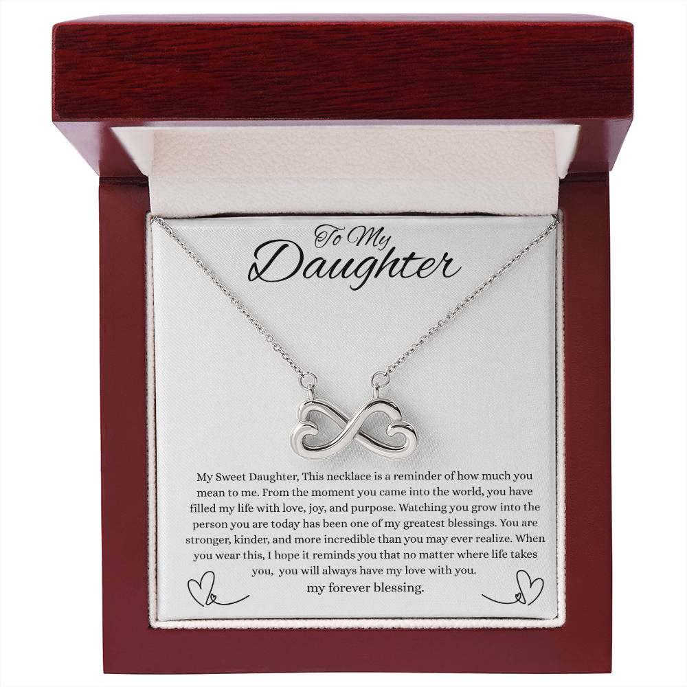 To My Daughter- Endless Love Necklace