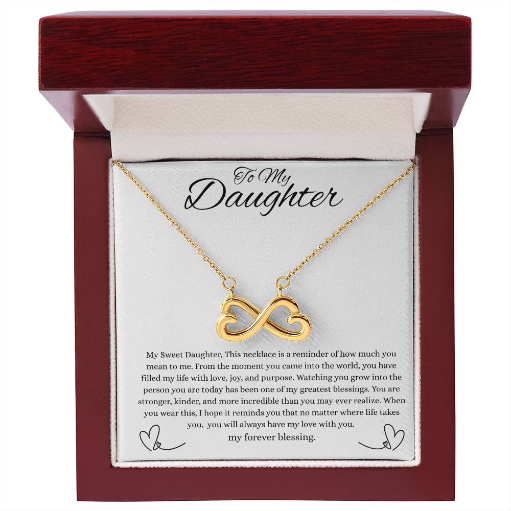 To My Daughter- Endless Love Necklace