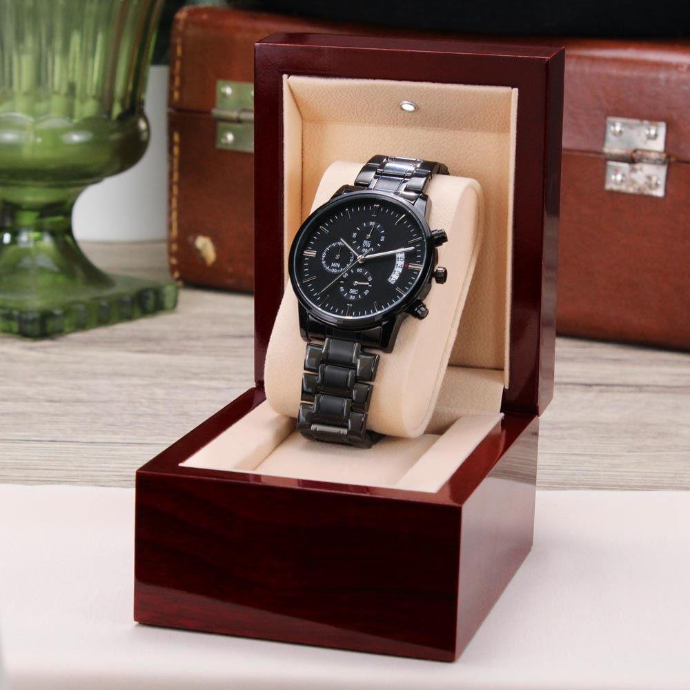 To My Husband - Forever & Always Engraved Watch