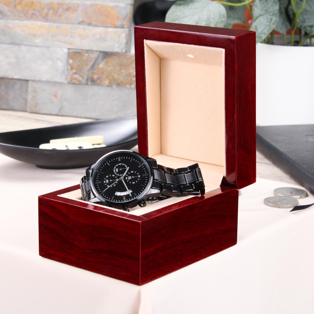 To My Husband - Forever & Always Engraved Watch