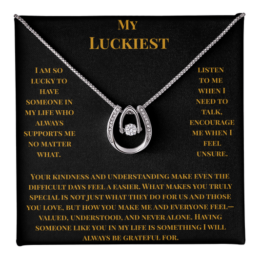 My Luckiest- To my Person Necklace