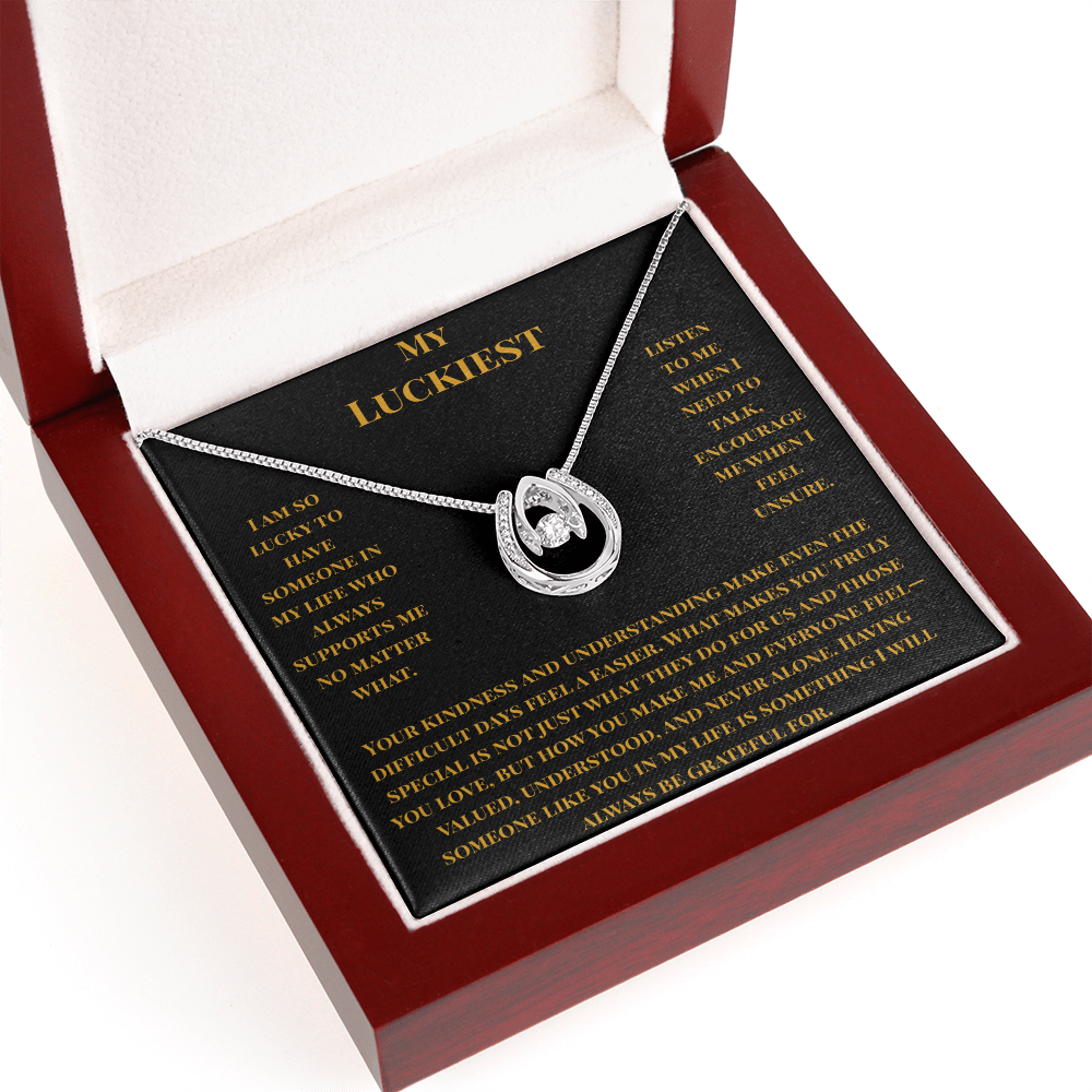 My Luckiest- To my Person Necklace