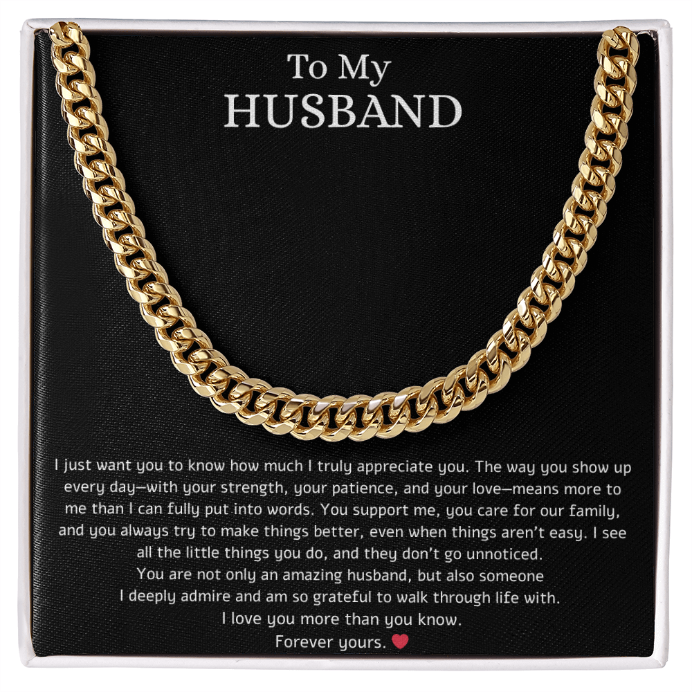 To My Husband- Connected Chain