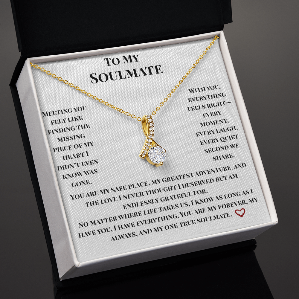 To My Soulmate- Endlessly Grateful Necklace