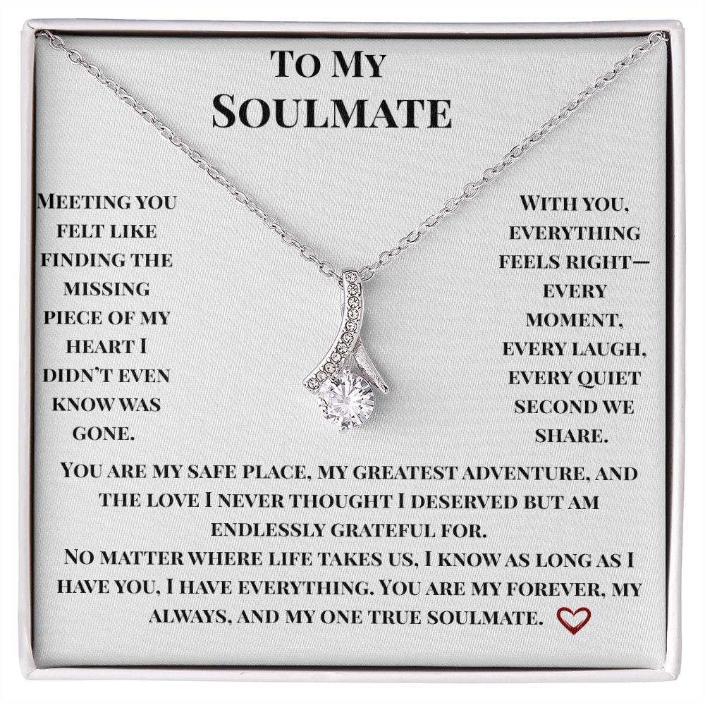 To My Soulmate- Endlessly Grateful Necklace