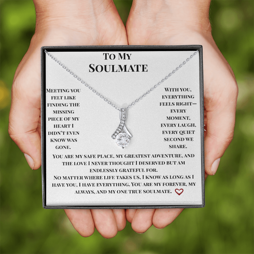 To My Soulmate- Endlessly Grateful Necklace