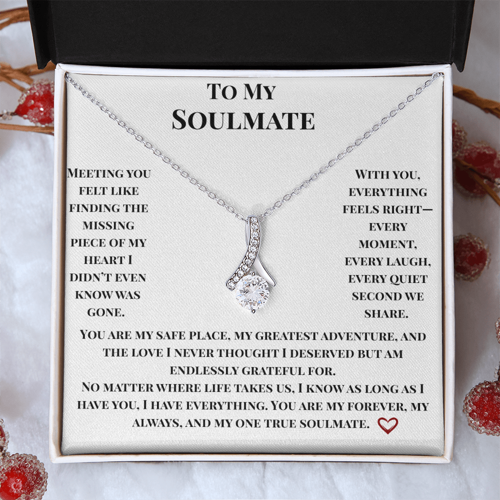 To My Soulmate- Endlessly Grateful Necklace