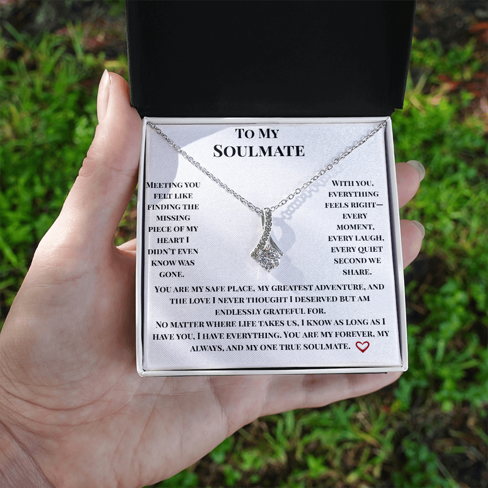 To My Soulmate- Endlessly Grateful Necklace
