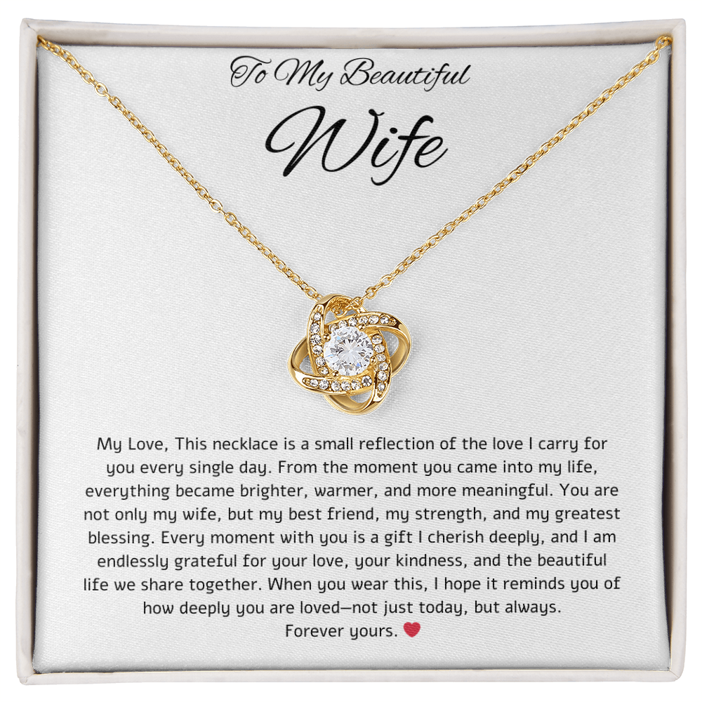 To My Beautiful Wife - Always Yours Necklace