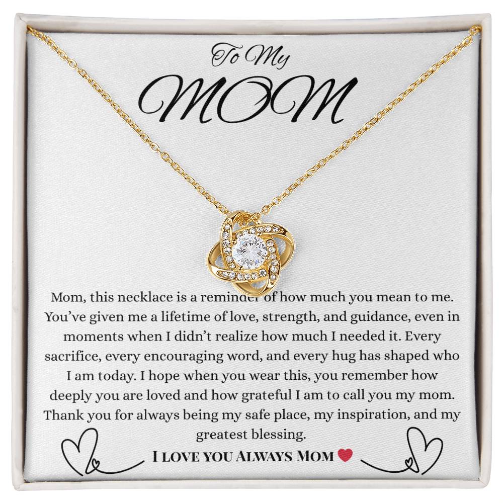 To My Mom- Always Necklace