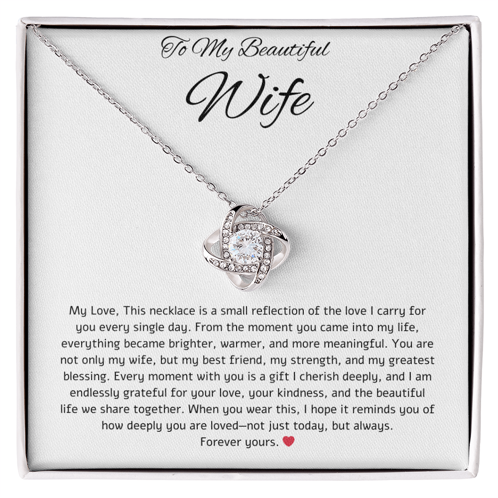 To My Beautiful Wife - Always Yours Necklace