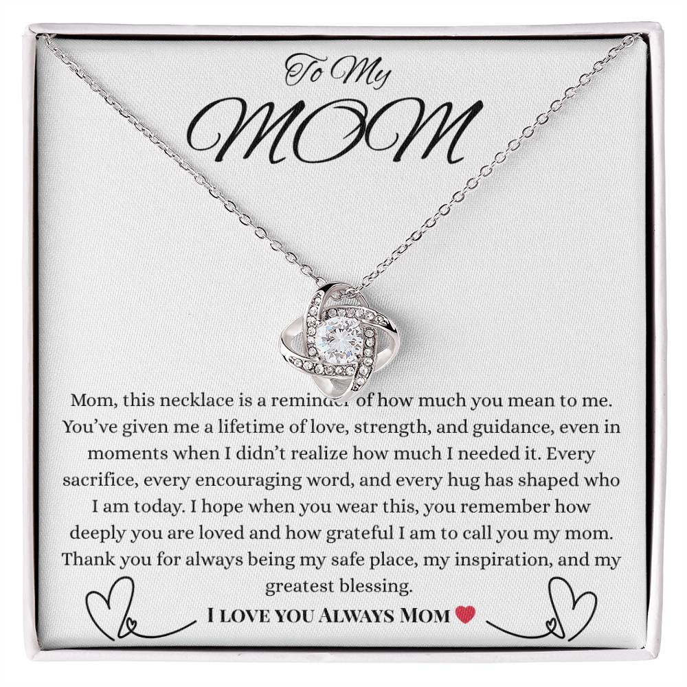 To My Mom- Always Necklace