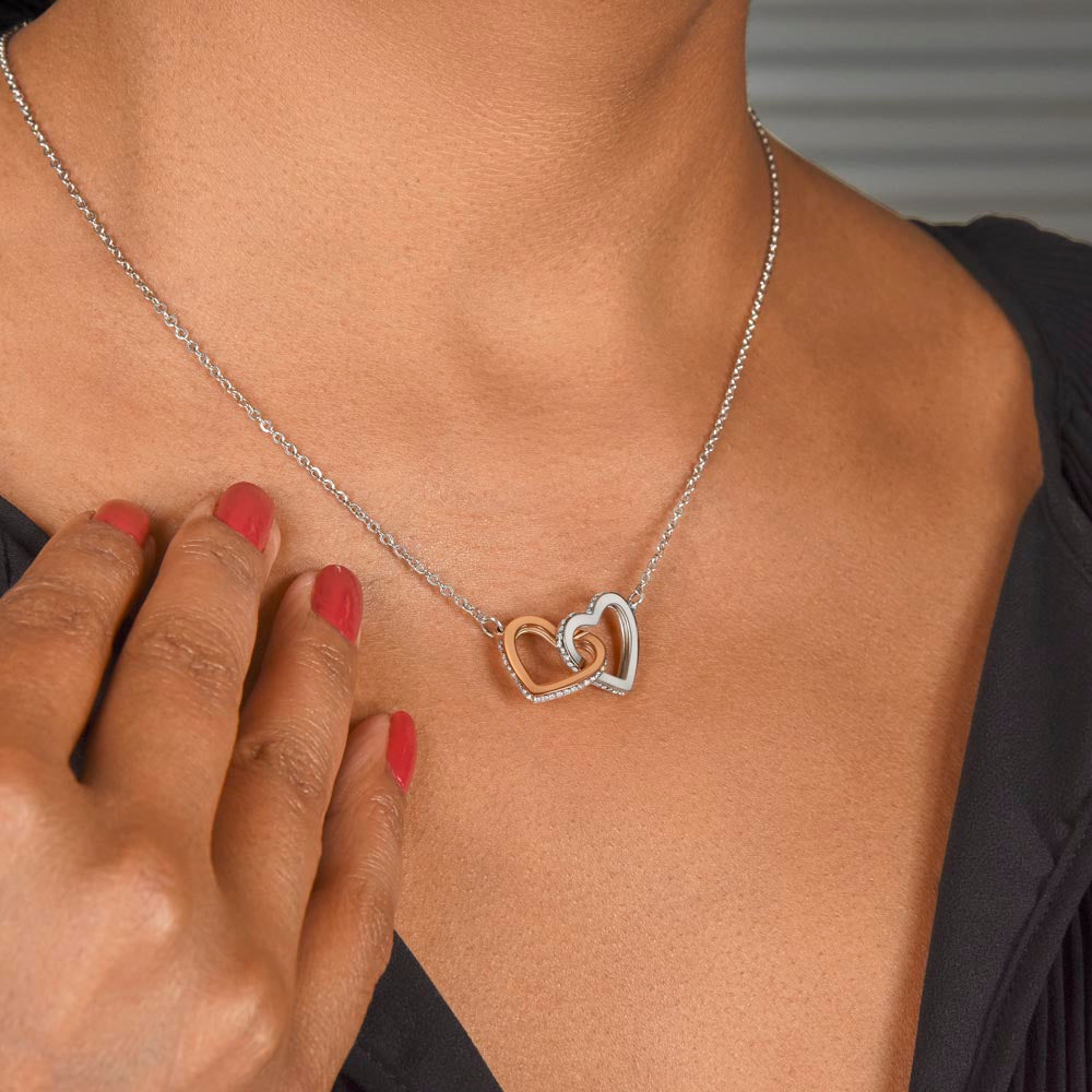 To My Mom – Forever Connected Hearts Necklace