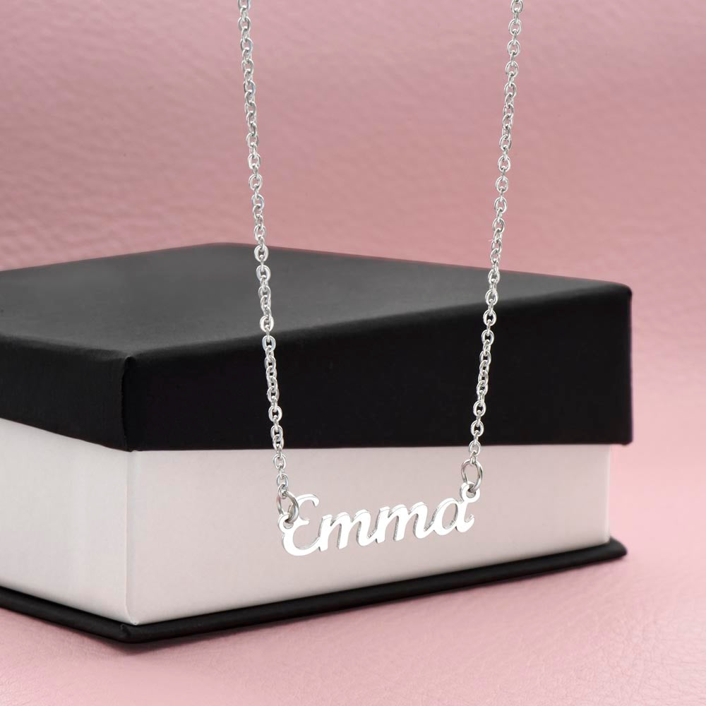 To My Beautiful Wife: Personalized Name Necklace