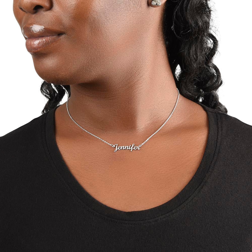 To My Beautiful Wife: Personalized Name Necklace
