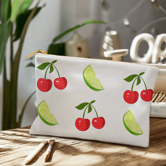 Large Cherry and Lime Pouch
