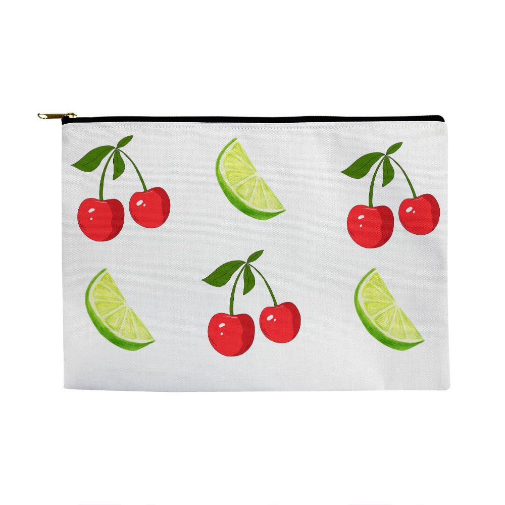 Large Cherry and Lime Pouch