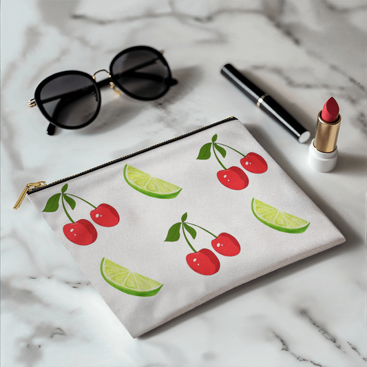Small Cherry and Lime Pouch