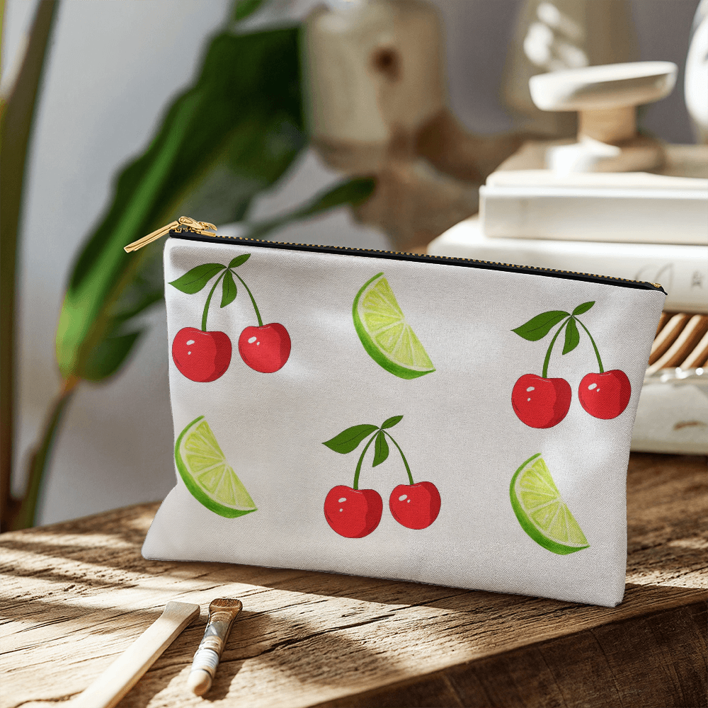Small Cherry and Lime Pouch