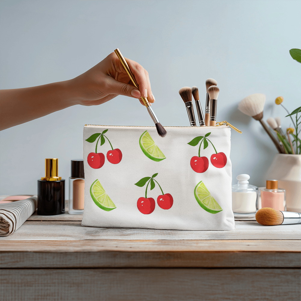 Small Cherry and Lime Pouch