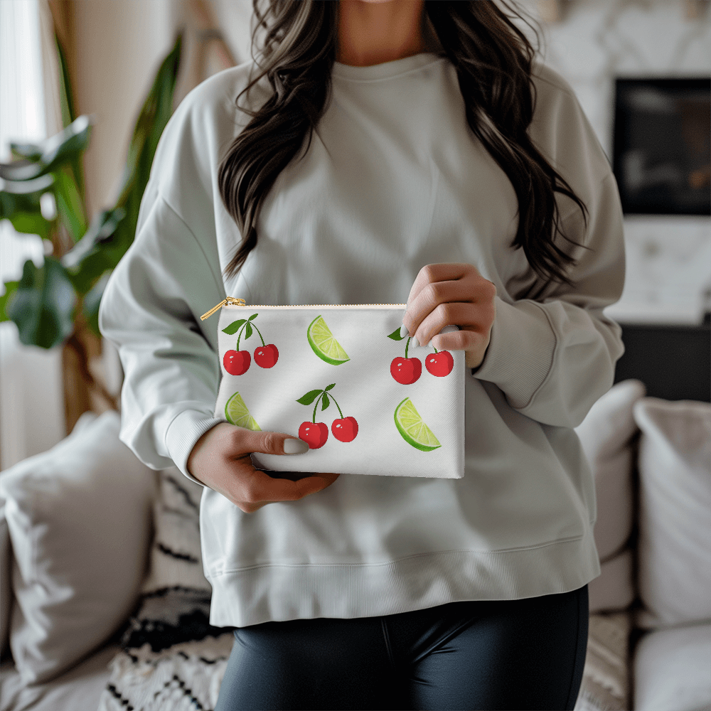 Small Cherry and Lime Pouch