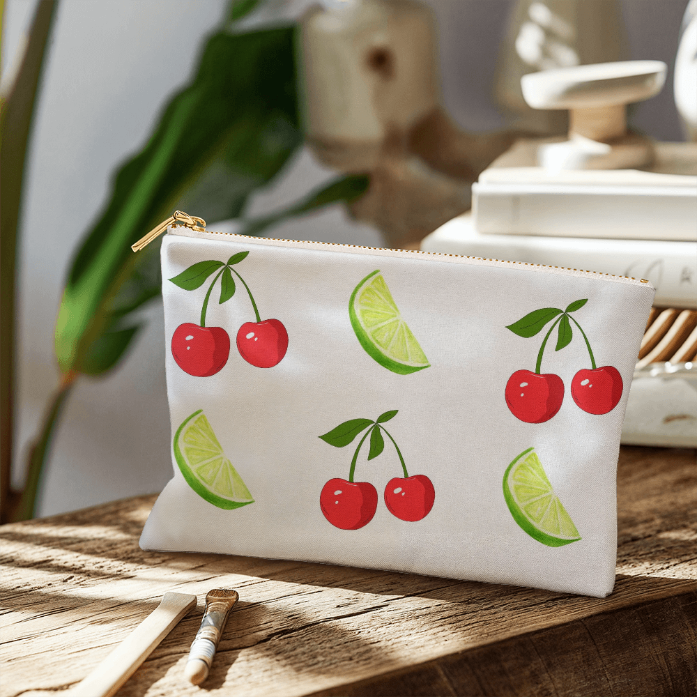 Small Cherry and Lime Pouch