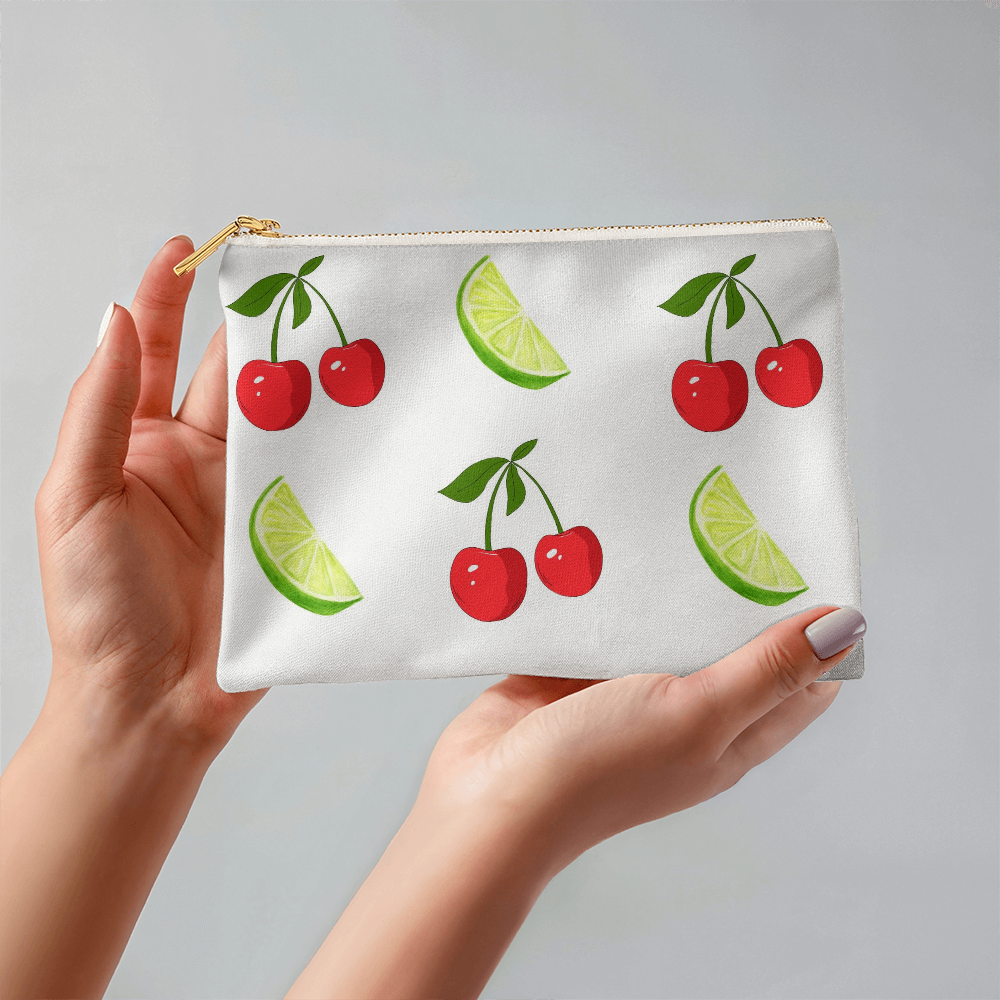 Small Cherry and Lime Pouch