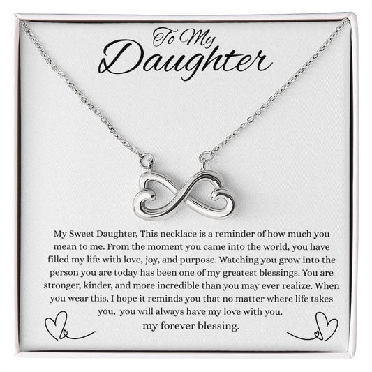 To My Daughter- Endless Love Necklace