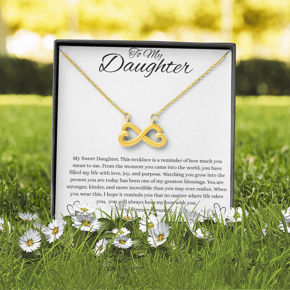 To My Daughter- Endless Love Necklace